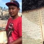 Subhanallah. Rumah Hangus Terbakar, Tapi Al Quran Masih Cantik Subhanallah. Rumah Hangus Terbakar, Tapi Al Quran Masih Cantik