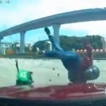 Padah Lawan Arus, Penghantar Makanan Dilanggar Kereta Padah Lawan Arus, Penghantar Makanan Dilanggar Kereta