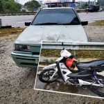 Penunggang Motosikal Maut Digilis Kereta Penunggang Motosikal Maut Digilis Kereta