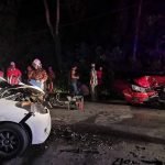 Dua Kenderaan Bertembung Elak Kerbau Melintas Dua Kenderaan Bertembung Elak Kerbau Melintas