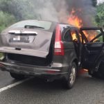 Suami Isteri Nyaris Maut SUV Terbakar Suami Isteri Nyaris Maut SUV Terbakar