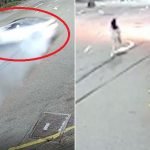 Detik Kemalangan Maut Kereta Terbabas Dirakam CCTV Detik Kemalangan Maut Kereta Terbabas Dirakam CCTV