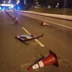 Padah Memandu Mabuk, Wanita Rempuh Peralatan Sekatan Jalan Raya Padah Memandu Mabuk, Wanita Rempuh Peralatan Sekatan Jalan Raya