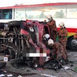 Tiga Kenderaan Kemalangan, Seorang Pemandu Retak Tulang Rusuk Tiga Kenderaan Kemalangan, Seorang Pemandu Retak Tulang Rusuk