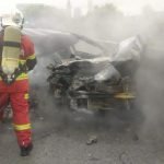 Seorang Maut Kereta Hilang Kawalan Dan Terbakar Seorang Maut Kereta Hilang Kawalan Dan Terbakar