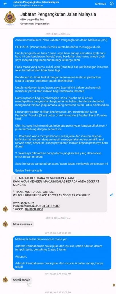 Cara Tukar Nama Geran Kereta Motor Pemilik Meninggal Dunia ...