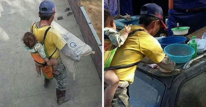 Gambar Bapa Dan Bayinya Ini Menjadi Tular. Kisah Disebalik Gambar Ini Buat Ramai Terharu.. Allahu.