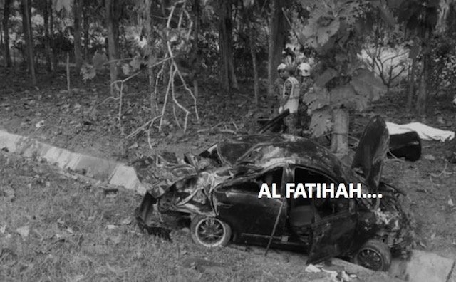 Kereta Adik Beradik TUDM Terbalik Di Tapah. Adik Maut, Abang Parah. AL FATIHAH.