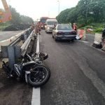Motosikal Terbabas, Polis Bantuan Maut Digilis Motosikal Terbabas, Polis Bantuan Maut Digilis