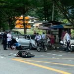 Langgar Sekatan Jalan, Anggota Trafik Parah Dirempuh Langgar Sekatan Jalan, Anggota Trafik Parah Dirempuh