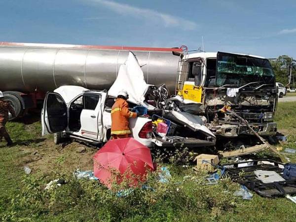 Seorang Jururawat Dan Pemandu Kenderaan Maut Dalam Kemalangan