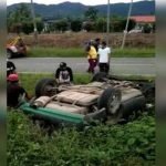 Kemalangan Dua Beranak. Anak Maut Tercampak, Ibu Dikejar Ke Hospital Kemalangan Dua Beranak. Anak Maut Tercampak, Ibu Dikejar Ke Hospital