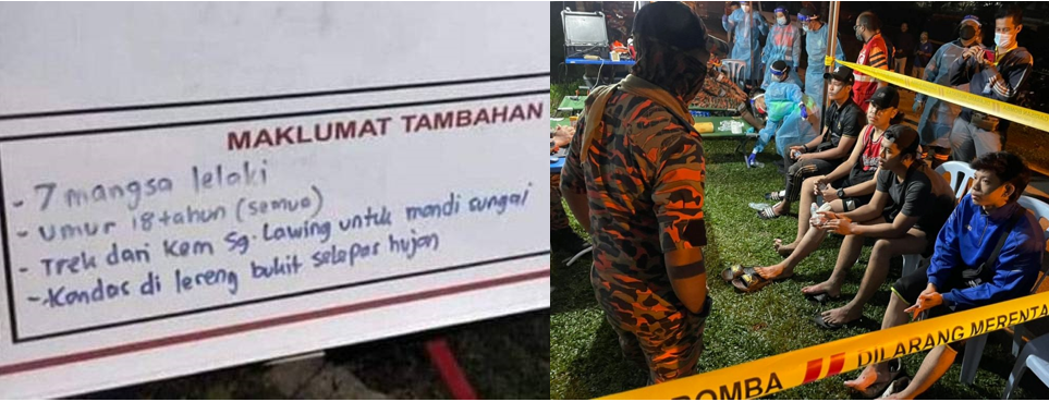 Tujuh Remaja Lelaki Yang Dipercayai Sesat Di Gunung Hitam Ditemui Selamat
