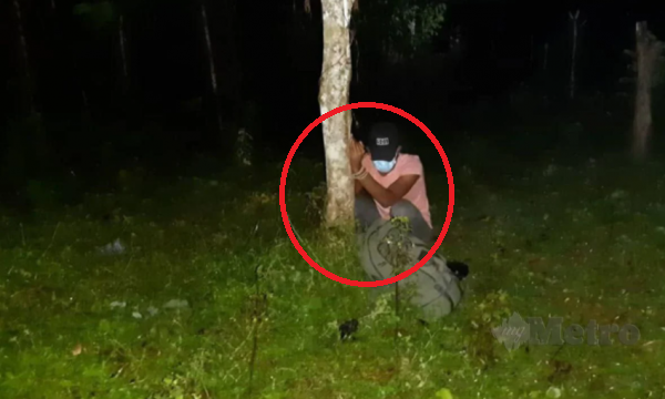 Buat Rondaan, Polis Temui Dua Lelaki Warga Asing Diikat Pada Pokok.
