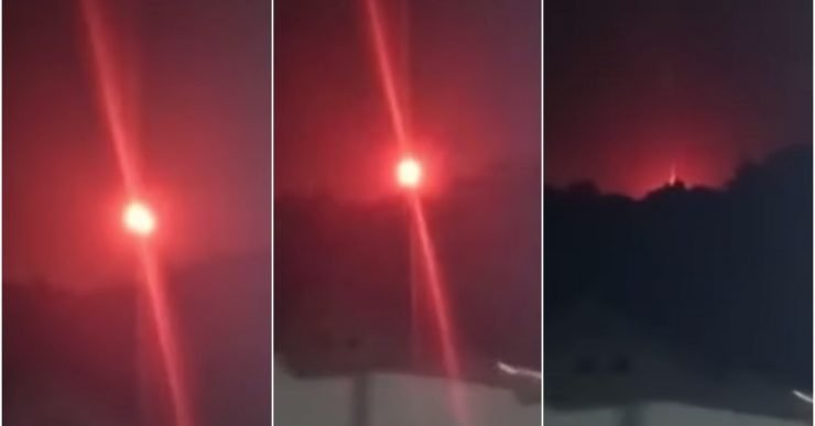 (Video) Langit Jadi Merah, ‘Bola’ Cahaya Didakwa Turun Dari Langit Gemparkan Penduduk Kampung Di Indonesia