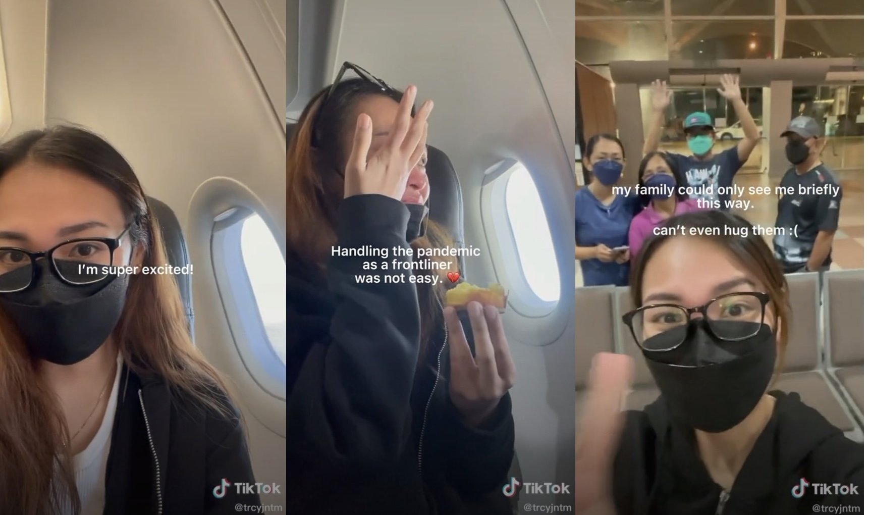 (Video) 'Nurse' Sebak Dapat Balik Sarawak Lepas Dua Tahun 'Sangkut' Di Singapore