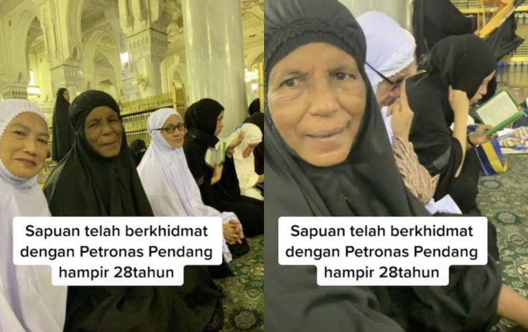 (VIDEO) Viral Wanita 'Setia' Di Petronas Pendang Selama 28 Tahun, Majikan Hadiahkan Pakej Umrah