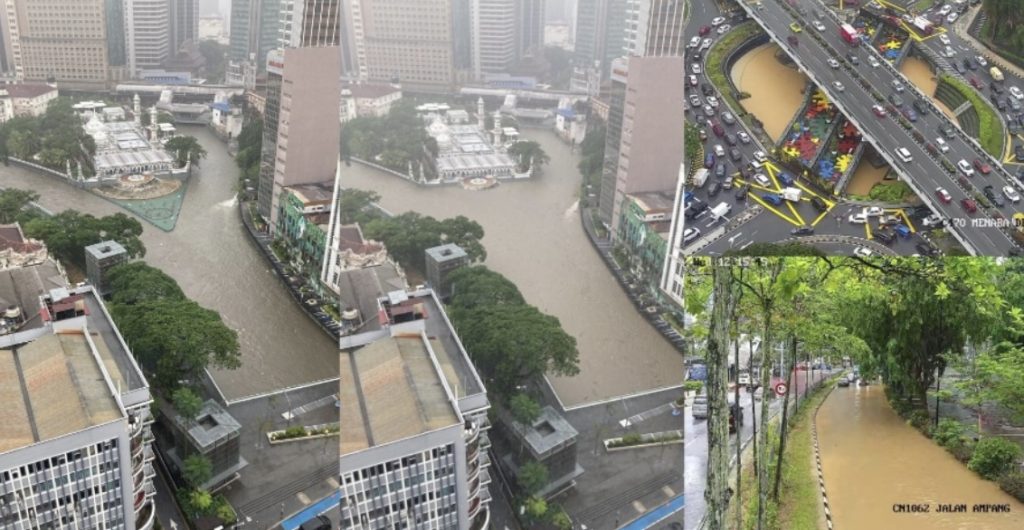 Terkini : Pagi Tadi Hujan Lebat, Sekelip Mata KL Naik Air