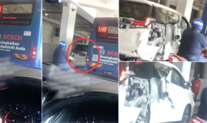 Vellfire Kena 'SAGAT' Dengan Bas. Puncanya Buat Ramai Orang Geli Hati