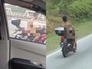VIRAL Lelaki Bogel Sambil Tunggang Motosikal VIRAL Lelaki Bogel Sambil Tunggang Motosikal