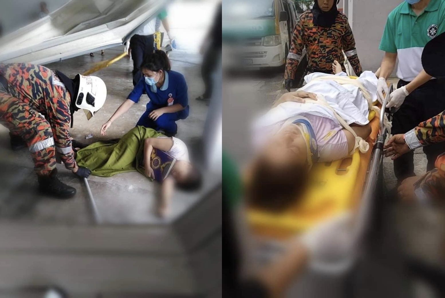 Wanita Terjatuh Dari Apartmen Sambil Peluk Al-Quran