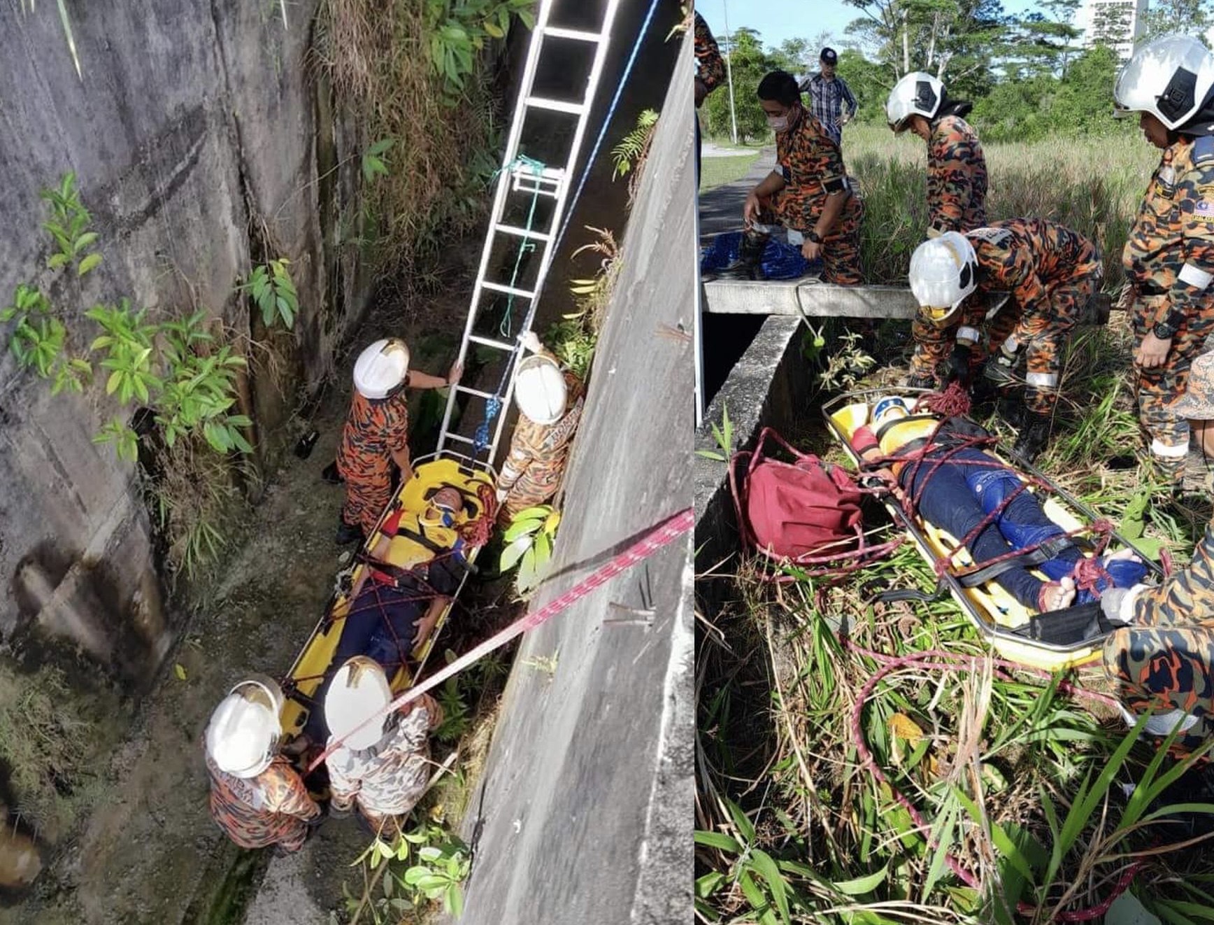 Lelaki Jatuh Longkang Sedalam 12 Kaki, Ini Keadaan TERKINI Mangsa