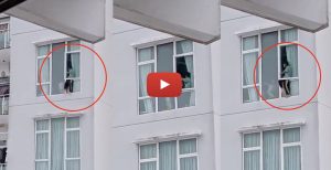 Viral Video Kanak-Kanak Panjat Keluar Tingkap Di Tingkat 16