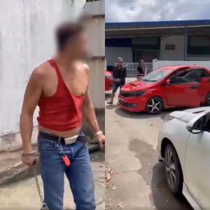 (VIDEO) Lelaki Hayun Parang Pada Bos Sebab Tak Dapat Gaji