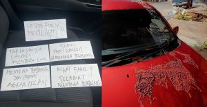 Pengarah Filem Mentega Terbang Diugut Bunvh, Kereta Disimbah Cat Merah