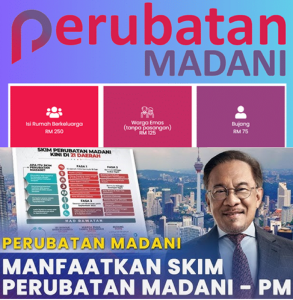 Skim Perubatan Madani. Ini Cara memohon.