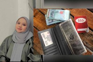 wanita kehilangan buku 555