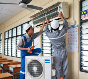 surat bantuan membaiki peralatan elektronik di sekolah