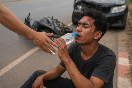 Kenapa Lepas Accident Tak Boleh Minum Air? Minum air